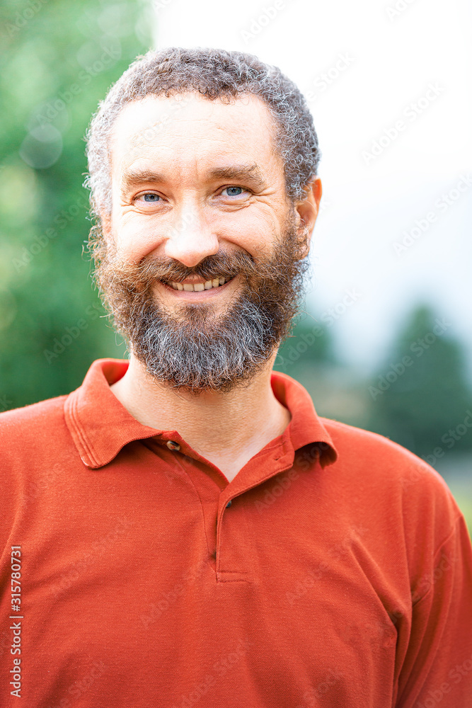 Portrait of fifty years old man outdoor