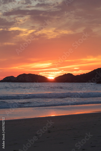 Bilde på lerret atardecer en la playa
