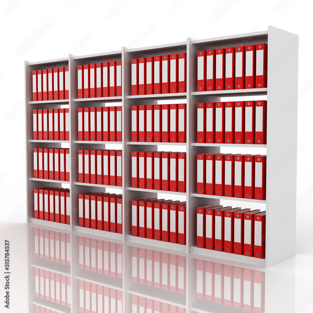 Infinite office binders, work and creative concept, original 3d rendering Infinite office binders, work and creative concept, original 3d rendering