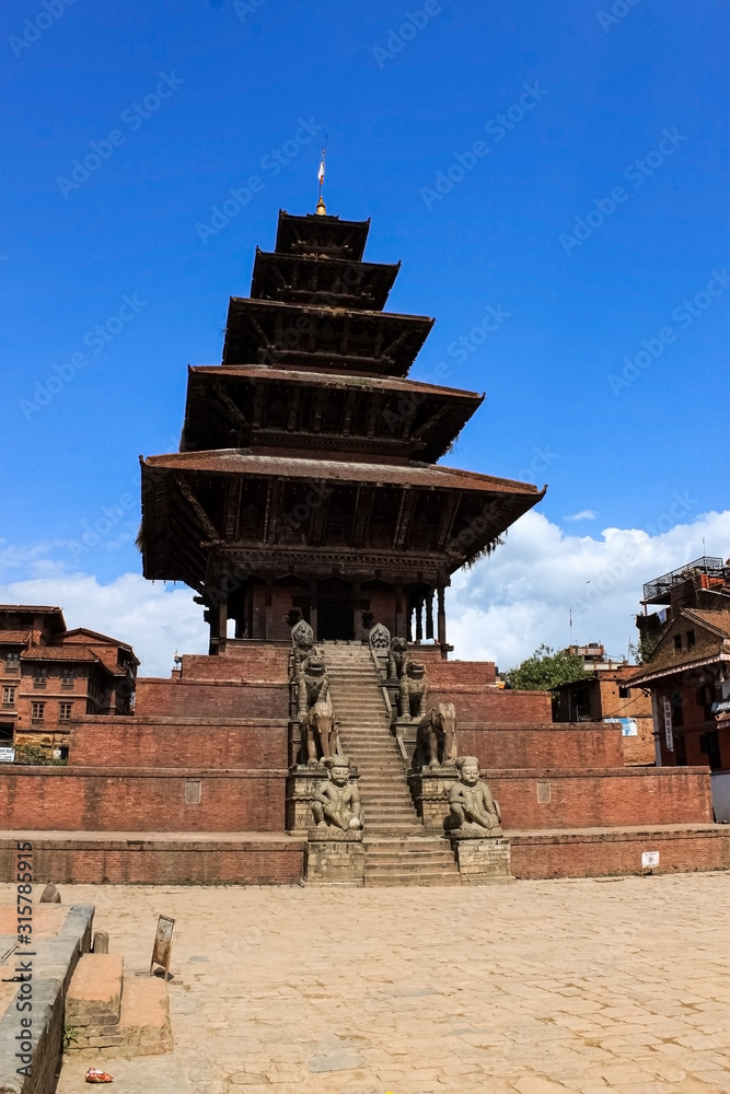 Nyatapola Temple is the Roofed Temple of the Five Storeys.