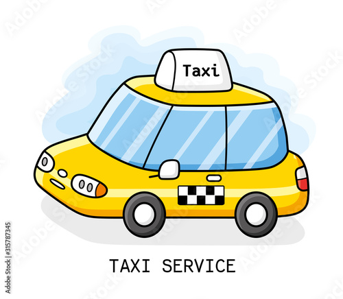 Taxi cab vector