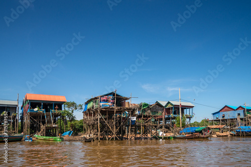 Kompong Khleang Floating Village at Lake Tonle Sap Cambodia