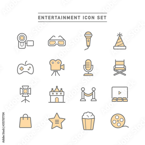 ENTERTAINMENT ICON SET