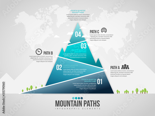 Mountain Paths Infographic