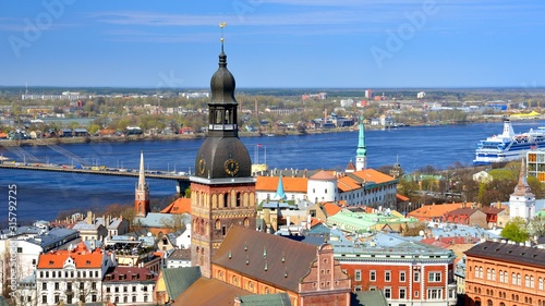 general view on Riga, Latvia