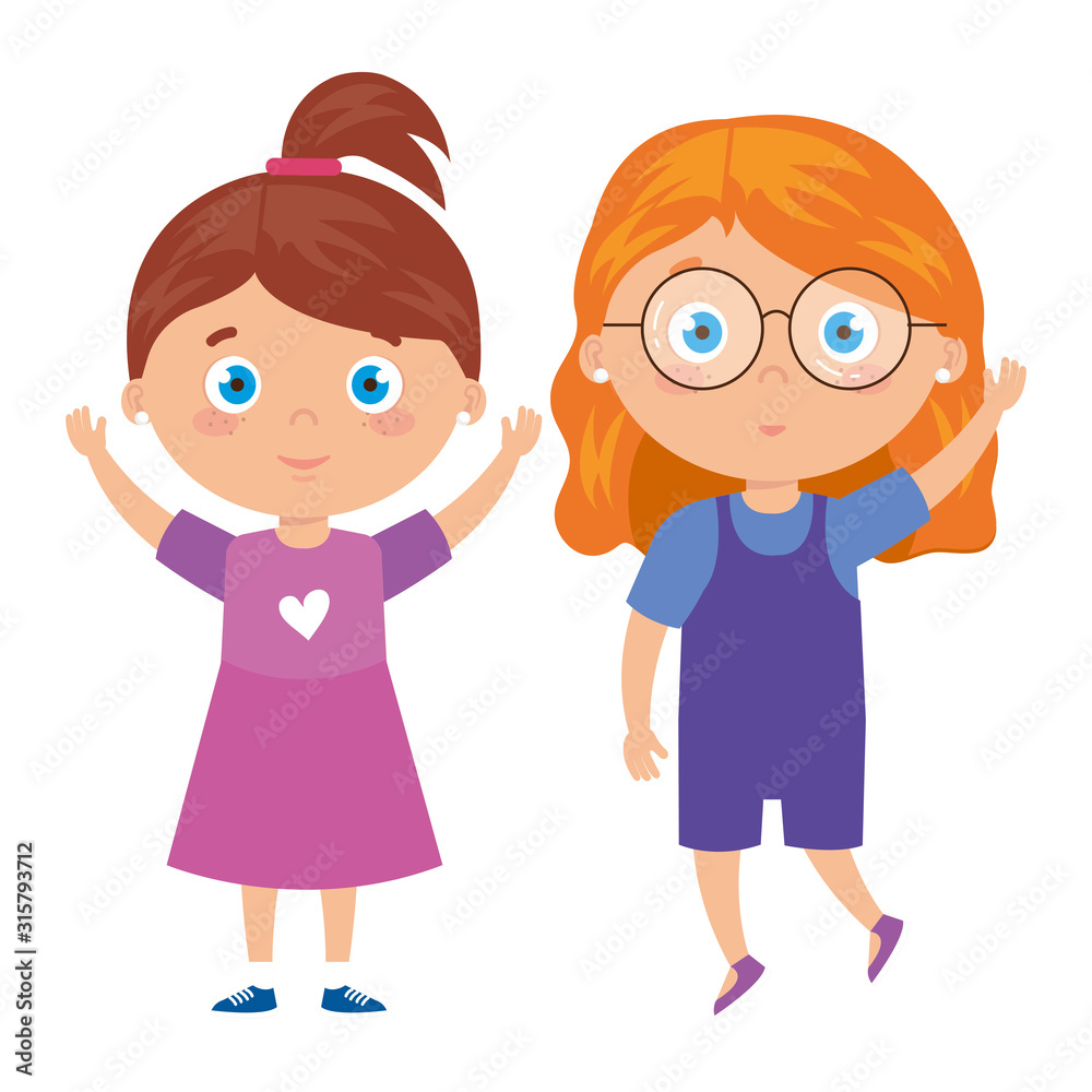 beautiful girls standing on white background beautiful girls standing on white background