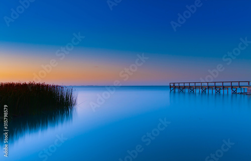 Fototapeta Naklejka Na Ścianę i Meble -  Sunset Over Lake Albert South Australia