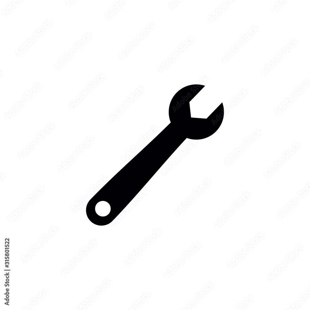 wrench icon, tool icon, service icon wrench icon, tool icon, service icon