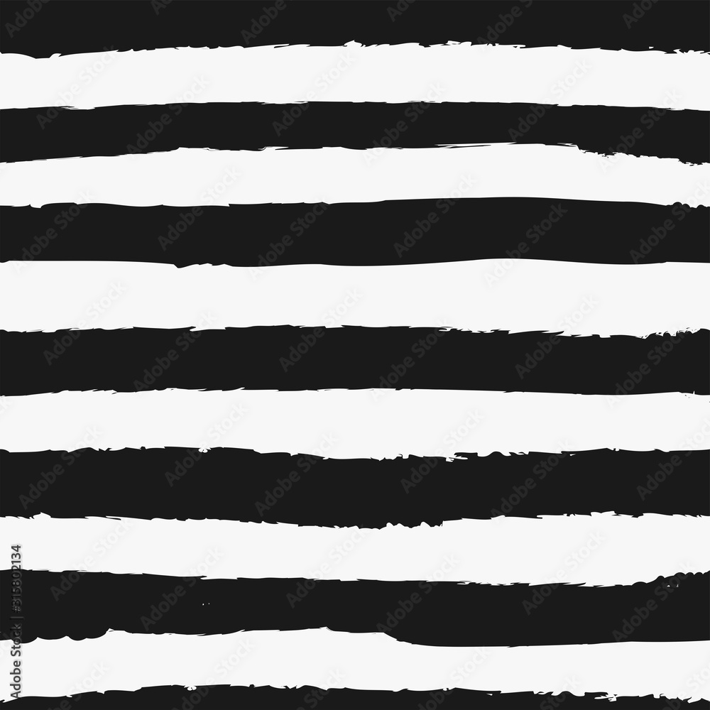 Fototapeta Uniwersalny czarno-biały powtarzalny wzór z grunge poszarpane tekstury poszarpane paski wektor cabana