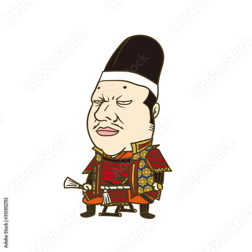日本の戦国武将 イラスト 今川義元 Stock Vector Adobe Stock
