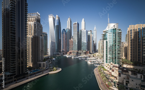 Modern skyscrapers in Dubai Marina. © Eugene