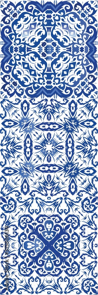 Antique azulejo tiles patchwork. Antique azulejo tiles patchwork.