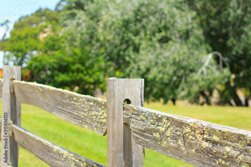 Wooden country fence
