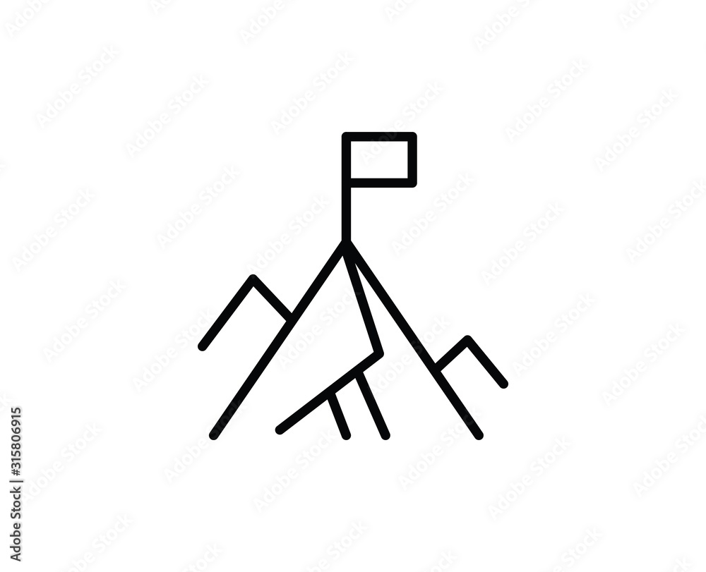 Podium line icon Podium line icon