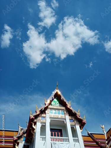 temple in Thailand under the sky