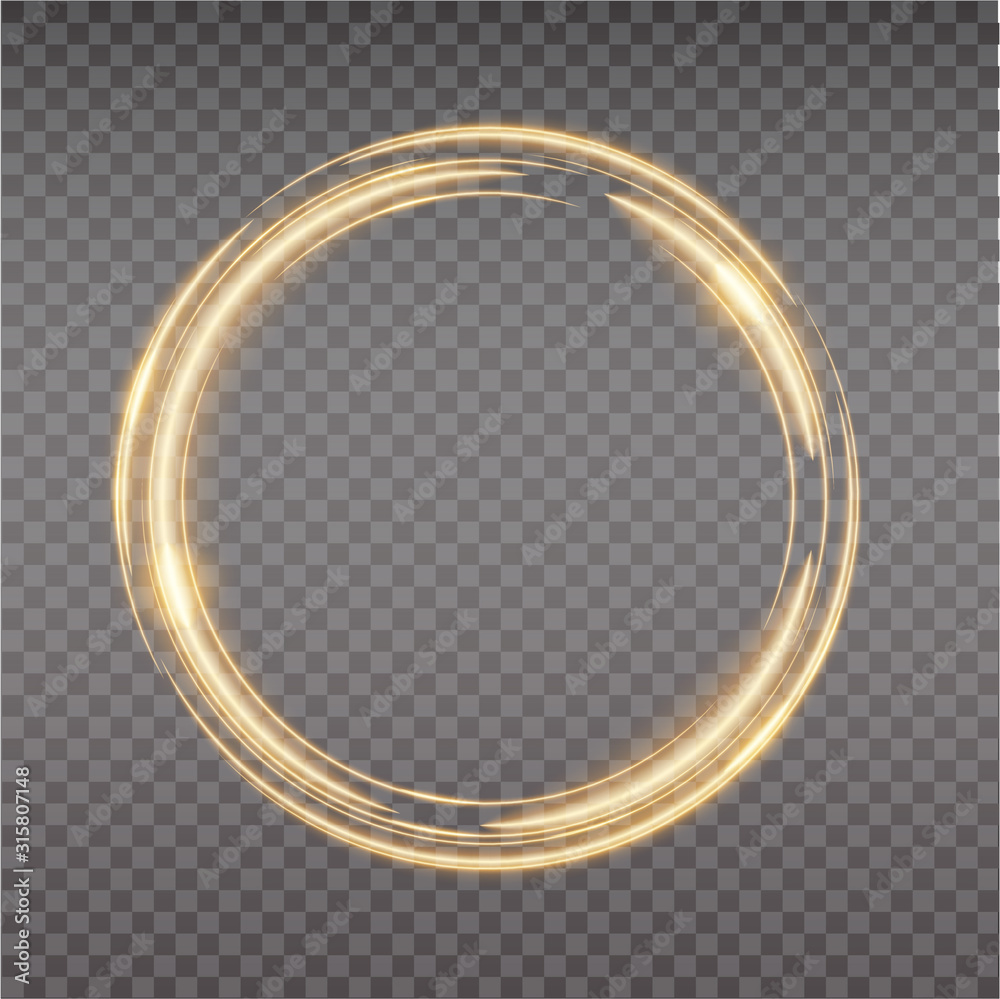 Bright halo. Abstract glowing circles. Light optical effect halo on transparent background. Vector illustration, eps10 Bright halo. Abstract glowing circles. Light optical effect halo on transparent background. Vector illustration, eps10