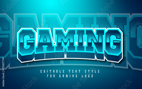 Gaming Logo Text Style Effect