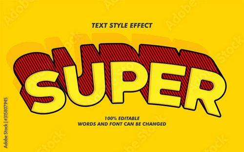 Super Bold Text Style Effect photo