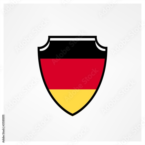 Free Download Shield flag of German logo and icon - GFXLoad