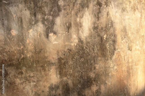 The pattern of the concrete background with the sunlight in Thailand