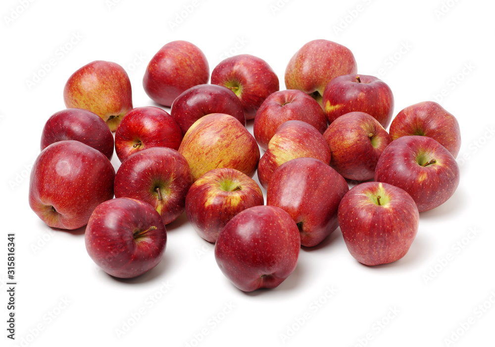 Fototapeta premium Red apples isolated on white background