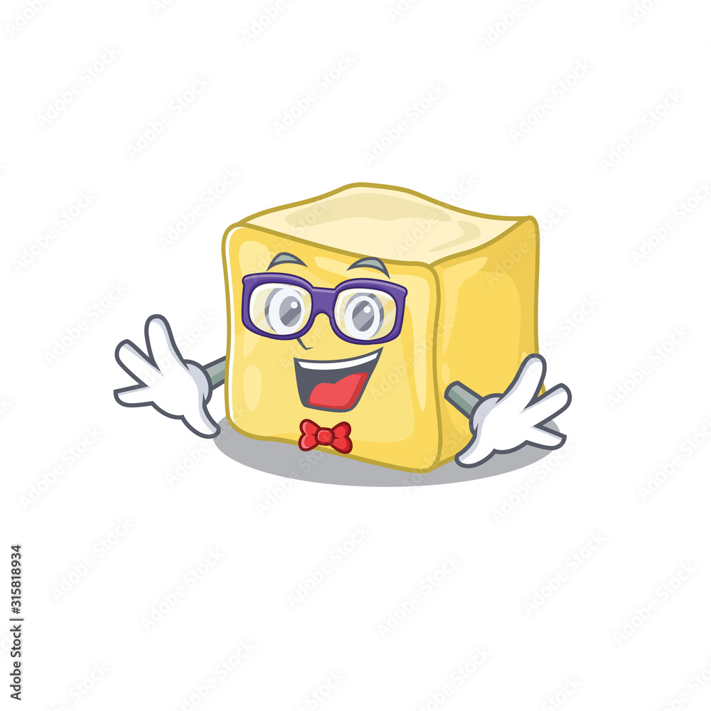 cartoon character of Geek creamy butter design Stock Vector | Adobe Stock