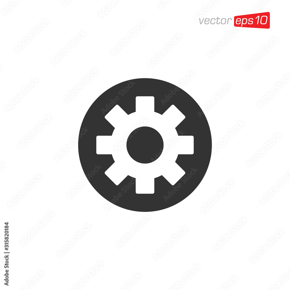 Gear Icon Design Illustration Vector Gear Icon Design Illustration Vector