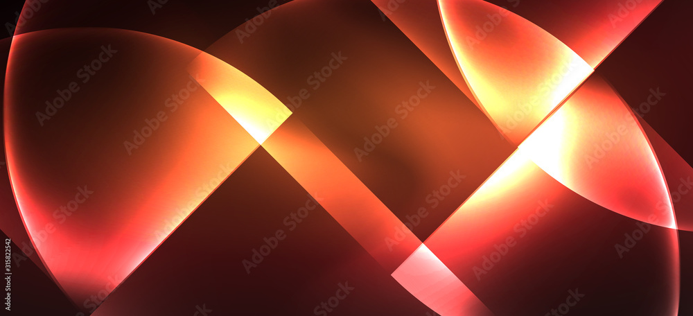 Dynamic lines and shapes, glass neon glowing effect. Modern neon glow geometric shapes, great design for any purposes Dynamic lines and shapes, glass neon glowing effect. Modern neon glow geometric shapes, great design for any purposes