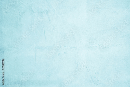 Pastel Blue and White concrete stone texture for background in summer wallpaper. Cement and sand wall of tone vintage. Concrete abstract wall of light blue color, cement texture background for design.