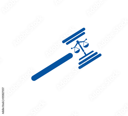 law logo vector design template