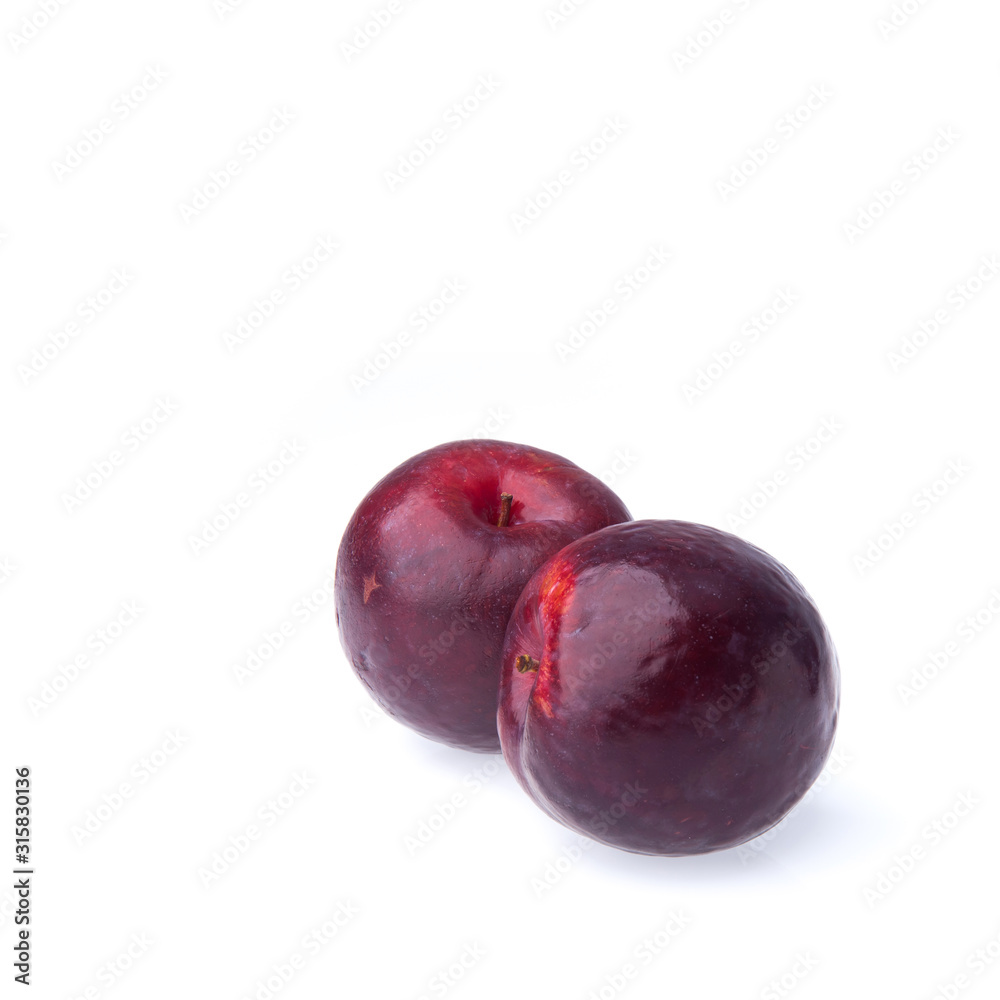 Plum or Sweet Ripe Plum fruit on a background new.
