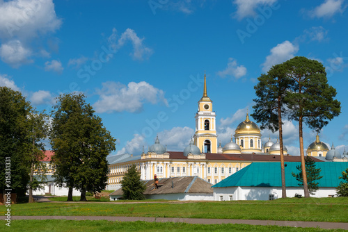 Nilo-Stolobenskaya Pustyn. Is situated on Stolobny Island in Lake Seliger. Tver region, Russia photo