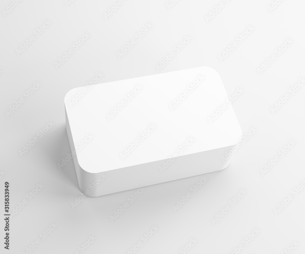 3D rendering of business card. Illustration business card mockup on white background. 3D rendering of business card. Illustration business card mockup on white background.