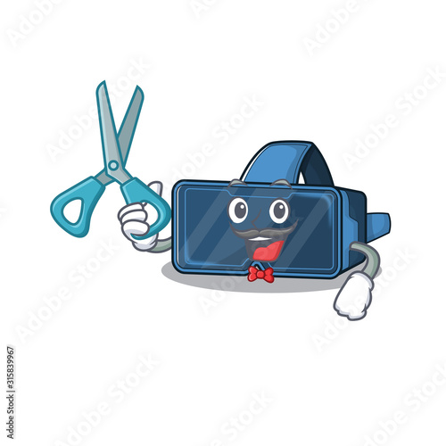 Smiley Funny Barber vr virtual reality cartoon character design style