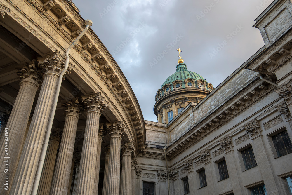 Kazan Cathedral or Kazanskiy Kafedralniy Sobor also known as the Cathedral of Our Lady of Kazan, is a Russian Orthodox Church on the Nevsky Prospekt in Saint Petersburg, Russia. Kazan Cathedral or Kazanskiy Kafedralniy Sobor also known as the Cathedral of Our Lady of Kazan, is a Russian Orthodox Church on the Nevsky Prospekt in Saint Petersburg, Russia.