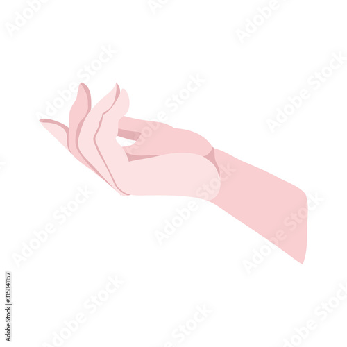 hand human receive isolated icon