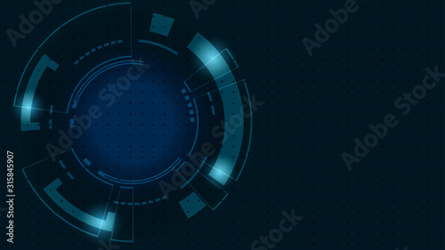 Abstract Digital Technology Cycle background.Business growth transformation Successful financial.