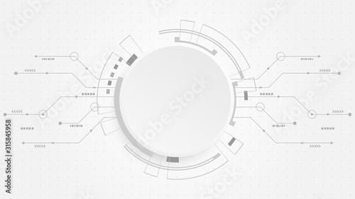 Abstract Digital Technology Cycle background.Business growth transformation Successful financial.