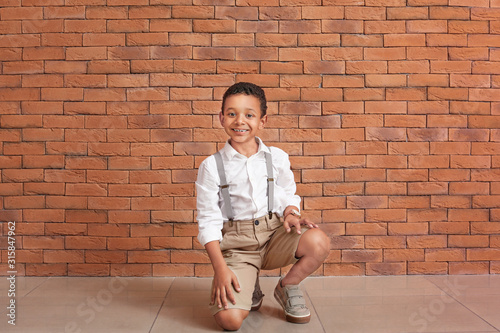 Cute fashionable African-Am...