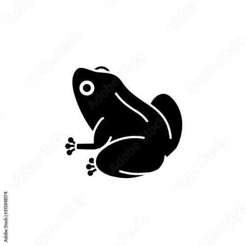 Frog icon. Animal symbol. V...