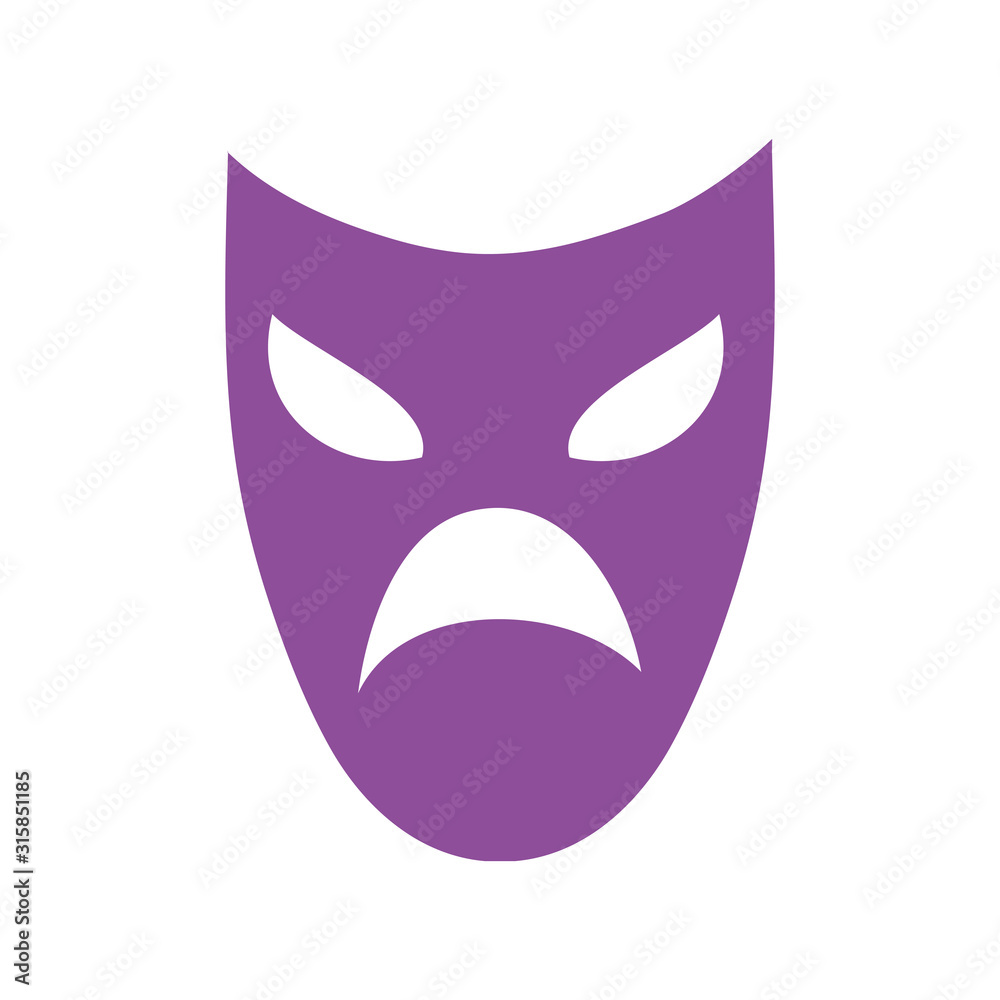 mardi gras theater mask icon