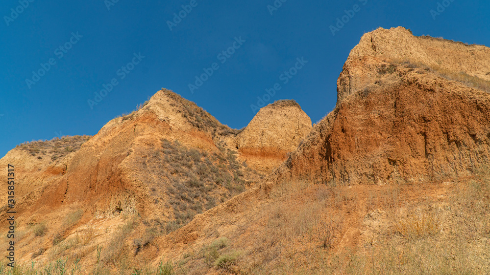 View to the Red Grand Stone Rocks i