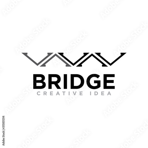 Bridge Logo and Icon Design Vector © Nur