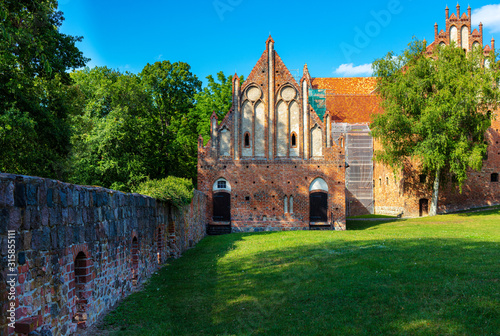 Fototapete Exterior and interior shots of the historic monastery in the Brandenburg city of