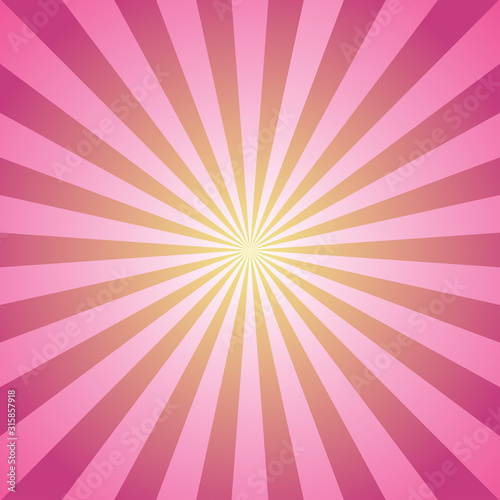 Sunlight abstract background. Pink color burst background.