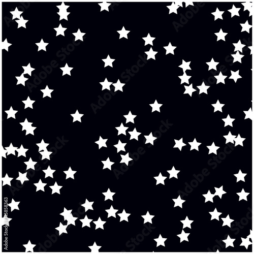 Seamless pattern with stars, comets background. Astronomical vector seamless with stars and constellations. Galaxy background. Night Sky. Space. Vector Illustration