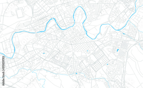 Pamplona, Spain bright vector map