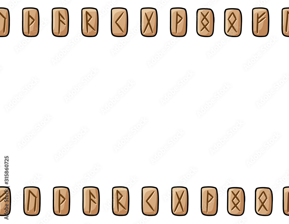Set of wooden runes seamless pattern. Boho carved runic symbols on wood. Letter format decoration background texture tile. Space for text Set of wooden runes seamless pattern. Boho carved runic symbols on wood. Letter format decoration background texture tile. Space for text