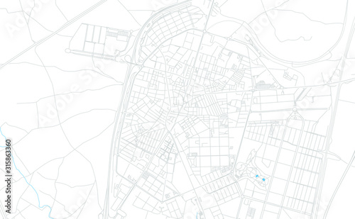 Parla, Spain bright vector map