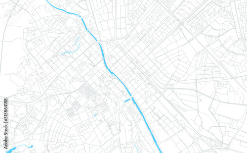 Uppsala, Sweden bright vector map